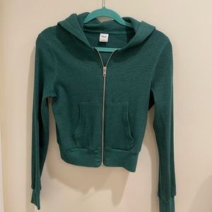 TNA Waffle Crop Zip Up